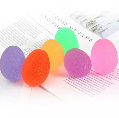 China Shaped colored soft egg hand exercise balls for sale