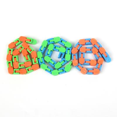 China Plastic Educational Wacky Toy 24 Chains Track Instant Bouncy Person Toy For Kids for sale