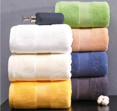 China Compressed Wholesale Colorful 100% Cotton Towel Set Bath Towel For Beach Or Hotel for sale