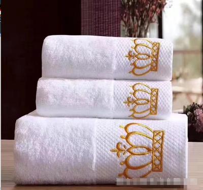 China Best Price Child Safe 100% Combed Luxury Cotton Bath Towels For Hotel Ultra Absorbent / Eco-Friendly (Ghost) for sale