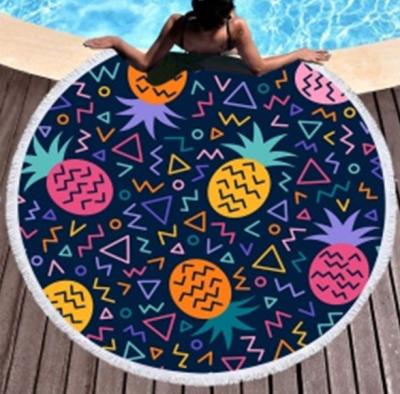 China Large 100% Polyester Compressed Fruit Absorbent Beach Towel for sale