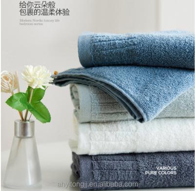 China Child Safe 100% Cotton Zero Twist Towel (3-Piece Set) Soft, Absorbent, Large Blanket Size for Men, Women, Kids, Machine Washable | (Grey) for sale