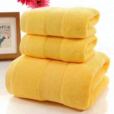 China 100% pure three-piece set of disposable cotton towel with five colors for sale