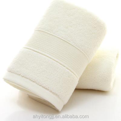 China Ring Spun Cotton Bath Towel 100% Child Safe (70 x 140 cm) Highly Absorbent and Quick Drying Towel - Super Soft Hotel Quality Towel (Rice White) for sale