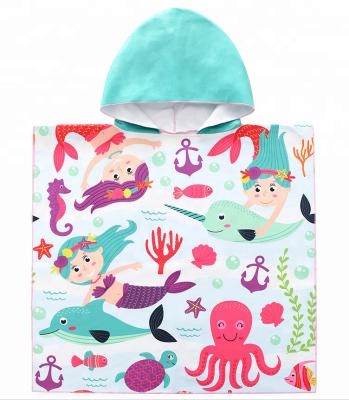 China Compressed 100% Cotton Printed Hooded Baby Towel for sale