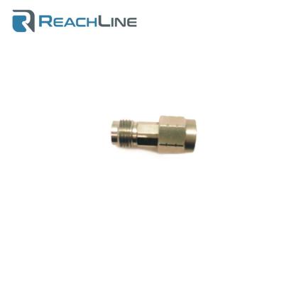 China 6 dB 1.85mm male to 1.85mm female passivated stainless steel body rated at 1 watt fixed attenuator up to 65 GHz, RLA185050630-65 for sale