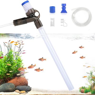 China Viable Aquarium Gravel Stripper Water Switch with Air Pressure Knob Not Afraid of Wet Stripper Kit Hands Aquarium Sand Siphon for sale