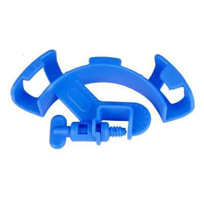 China Blue Fish Tank Viable Holder Tool Aquarium Filtration Holder Water Pipe Clip Filter Aquarium Water Pipe Fixing Clamp for sale