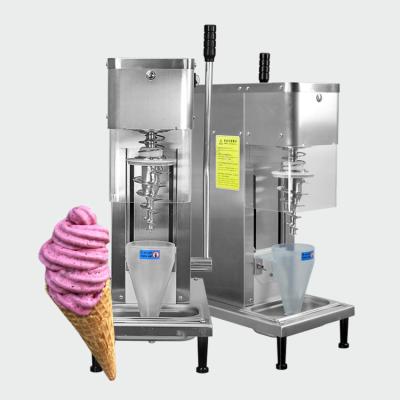 China Venezuela TAX Snacks factory free shipping included by sea swirl ice cream machine /ice cream swirl machine/fruit blender machine for sale