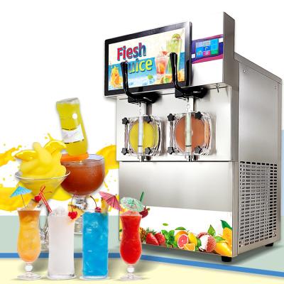 China Hot Sale Fruit Hot Juice Maker Iced Coffee Machine Thailand Double Pan Hotel CE ETL Kolice Frozen Beverage Machine for sale