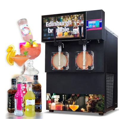 China Hotel Frozen Smoothies Cappuccinos Bubble Cold Tea Chill Snow Rain Espresso Beer Beverage Slash Maker Margarita Machine for sale