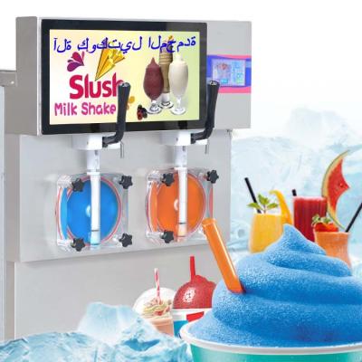 China Restaurant CE factory total-enclosed frozen ice cream soggy margarita machine/shake fridge/mlik granita for sale