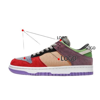 China Fashion Trend Original Designer Custom Wholesale Manufacturer High Quality Genuine Leather Low Top Dunks Custom Shoe Dunks Mens Basketball Shoes for sale