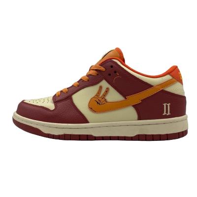 China Fashion\Comfortable\Durable Sport Shoes Original Customize Manufacturer Empty Cheap Inflatable Mens Skateboard Nk Custom Shoe Dunks High Low Cut Unique Leather Shoes for sale