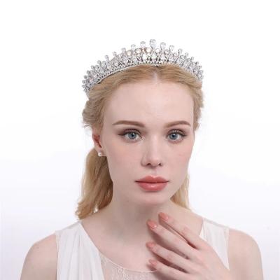 China Wedding Tiara Wholesale Beauty Pageant Wedding Tiaras And Custom Made Pageant Crown For Bride Hair Accessories for sale