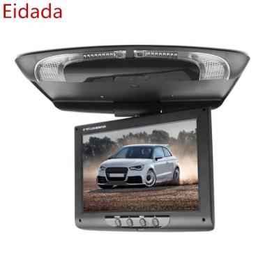 China AV Work Gray Beige Black 9 Inch Motorized Flip Down Roof Mount Car Monitor For Flipping 2 AV In for sale