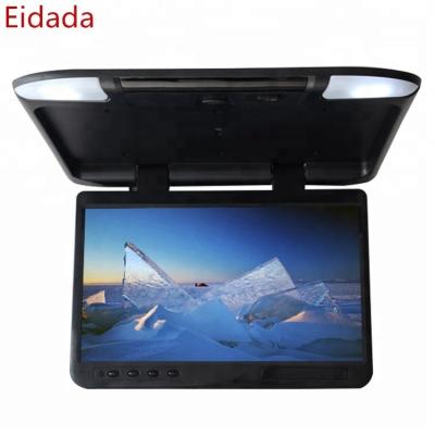 China Large Screen Eidada IPS Aerial Ceiling Stereo 22 Inch Mp5 Car Player Flip Down Car Roof Mount TV Video Monitor With USB Audio Output for sale