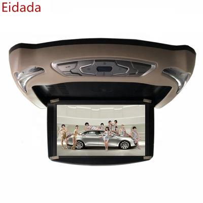 China Factory Private Mold Stereo 10.1 Inch Car Roof Mount Flip Down LED Monitor With D-V-D Player USB SD Game FM Speakers HDMI-Compatible for sale