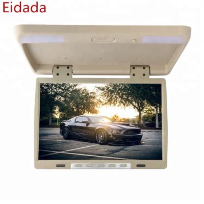 China AV Work 15.4 Inch Car Flip Downr Roof Mount Lcd Monitor OEM Manufacturer With AV for sale