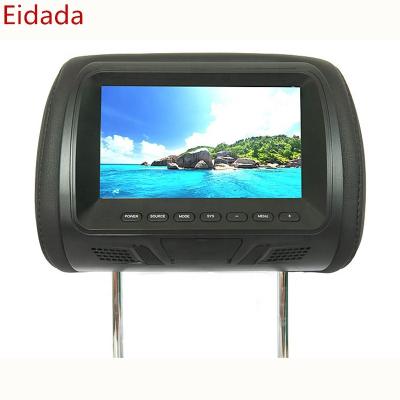 China Cheap Price Stereo 7 Inch Leather Car Headrest Automobile Mp5 USB LCD USB SD FM Pillow Monitor for sale