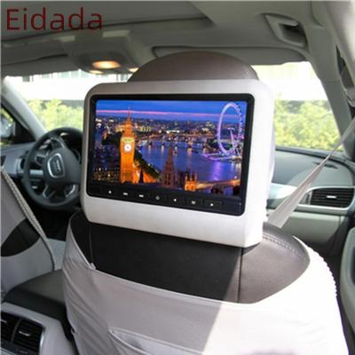 China Cheap High Quality 9 Inch 800*480 HD LCD Screen MP5 Player Car Dvd Stereo Headrest Monitor With 32 Speakers Wireless Play USB-FM for sale