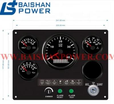 China On-board Panel Engine Gauge Common Diesel Panel Controller Generator Units Programmable Gauges Multifunctional Panel Gauge for sale