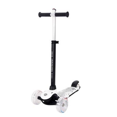 China Polyurethane iSporter RGB Scooters Toddler Balance Light Up Deck Patented Neon Scooter Power-Efficient Lean-On Tri Scooters For Kids for sale