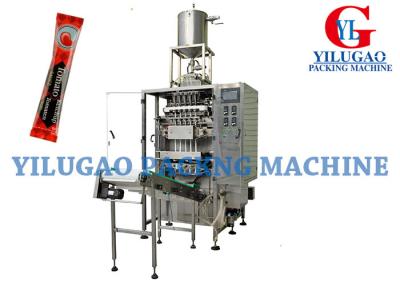 China Laminated Roll Film Sauce Packing Machine , 6 Line Honey Stick Pack Equipment for sale