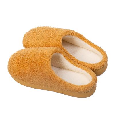 China Wholesale Comfy Cotton Comfortable EVA Warm Indoor Winter Slipper in Solid Color for Woman for sale