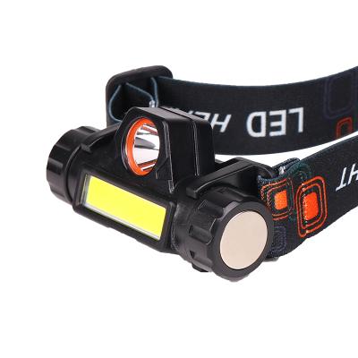 China Magnet Base 8w 300+200lm Camping COB XPE USB Rechargeable Headlamp Led Head Lights for sale