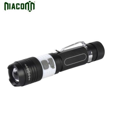 China 10w Emergency Rechargeable XML T6 Micro USB Led COB Flashlight for sale