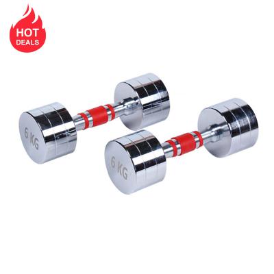 China Home Use Hottest Selling Gym Home Professional Pure Steel Clad Dumbbells for sale