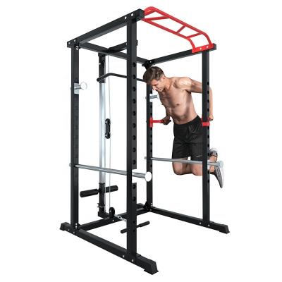 China 2021 New Home Simple Fitness Cage Indoor High Quality Weight Training Adjustable Squat Rack for sale