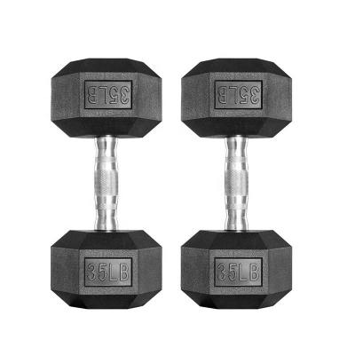 China Universal Ready To Ship Hex In-Gym Dumbbell Rubber Books For Strength Training Hex Dumbbell Rubber Books for sale