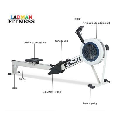 China Profesional foldable commercial fitness folded china air resistance pm5 rowing machine for sale