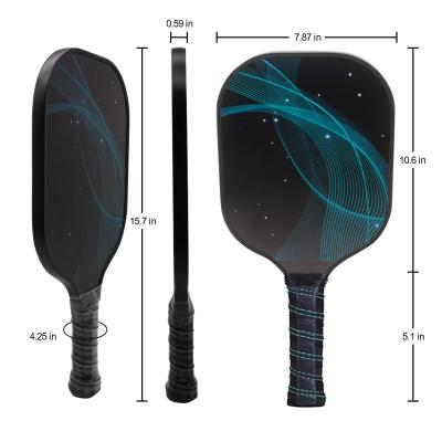 China Cheap LADMAN FITNESS Custom Carbon Fiber Pickleball Paddle Tennis Racket Pick Up 41O*230*75*MM Available for sale