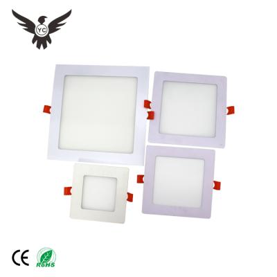 China Modern factory price 3w 6w 9w 12w 18w 24w office square recessed led price flat panel light ceiling light for sale