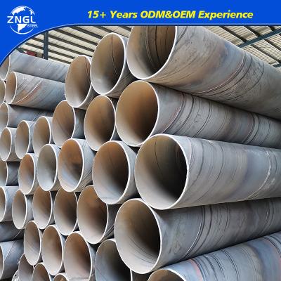 China ASTM API 5L Gr. B X42 X65 X70 Carbon Steel Saw Spiral Welded Pipe with ERW Technique for sale