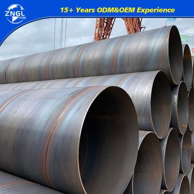 China Sección redonda DIN tubo soldado tubo de carbono SSAW metal tubo impermeable tubo galvanizado tubo de acero espiral en venta