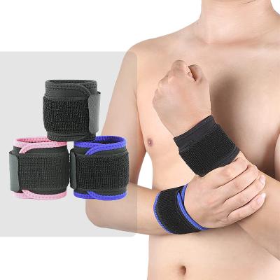 China Adjustable Elasticity Wrist Guards Breathable Hot Selling Anti-sprain Wrap Compression Basketball Badminton Tennis Fitness Weightlifting Wrist Guards for sale