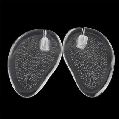 China Massage and Non-slip Gel Toe Ball Absorption Massager Flip Flops Pad Silicone Shock Foot Cushion Gel Inserts Forefoot Insoles for sale