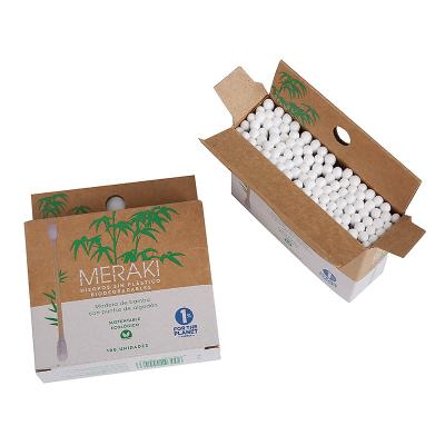 China Factory supply degradable environmental protection biodegradable disposable double-headed cotton swab for sale