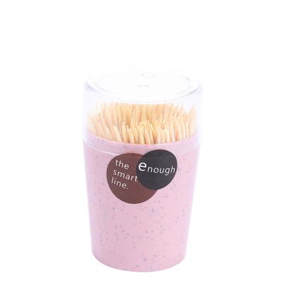 China Creative Export Quality Single Bamboo Disposable Toothpicks Holder Disposable Bamboo Toothpicks for sale