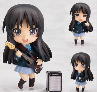 China Cartoon Toy Nendo-roid K ON Bass Mio Cute Movie Music Action Figure Anime Kawaii Girl Collectable Model Toys Doll 10cm for sale