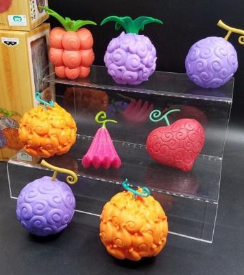 China One Piece PVC Materia Devil Fruit Action Number Fruit Cursed Collection Toys Doll Christmas Gift 6cm 4pcs/set for sale