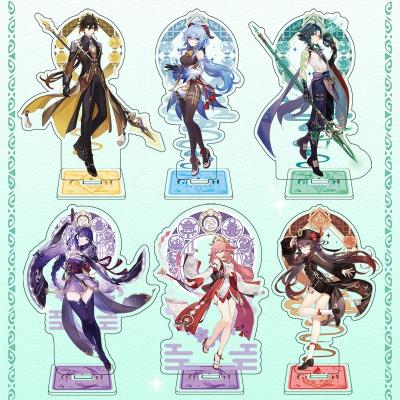 China Japan 54 Model Kamisato Ayato Itto Gorou Xiao Acrylic Stand Plate Desk Decor Position Sign Key Chain Gift Styles Game Genshin Impact for sale