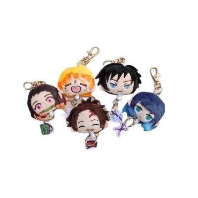 China Gift/Decoration/Collection 5 Styles 5cm Demon Slayer Kimetsu No Japanese Anime Plush Toy Pendant Doll Gift Yaiba Cosplay Cartoon Model Collection for sale