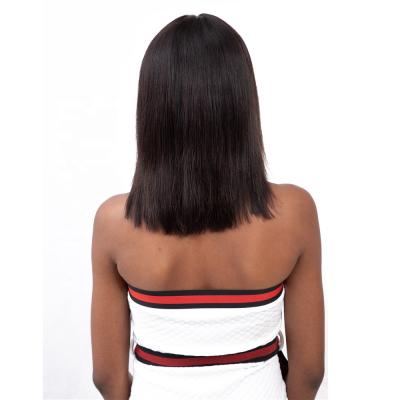 China Short Silky Straight Bob Human Hair Wig, Bob Lace Wig, 8 Inch Wave Straight Hair Bob Wig for sale