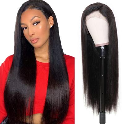 China Silky Straight Wave Cuticle Aligned Brazilian Hair Lace Front Human Hair Wig for sale