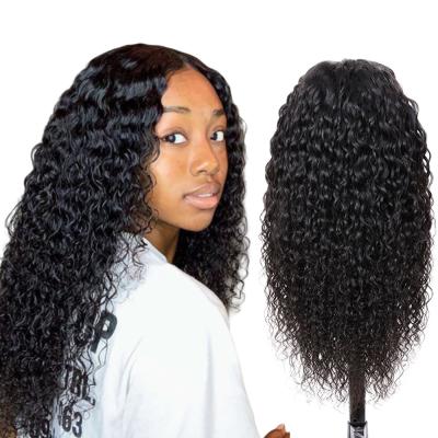 China Water Wave 26inch 28inch 30inch 32inch Long Hair Water Wave Full Lace Braided Accented Wigs for sale